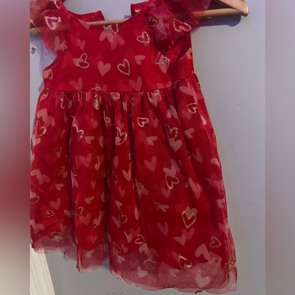 Red and gold dress